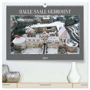 HALLE SAALE GEDROHNT 2024 (hochwertiger Premium Wandkalender 2024 DIN A2 quer), Kunstdruck in Hochglanz