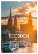Elbstadt Dresden (Wandkalender 2024 DIN A2 hoch), CALVENDO Monatskalender