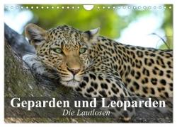 Die Lautlosen. Geparden und Leoparden (Wandkalender 2024 DIN A4 quer), CALVENDO Monatskalender