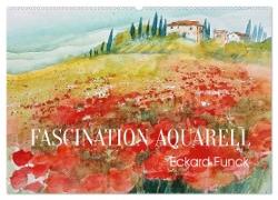 Faszination Aquarell - Eckard Funck (Wandkalender 2024 DIN A2 quer), CALVENDO Monatskalender
