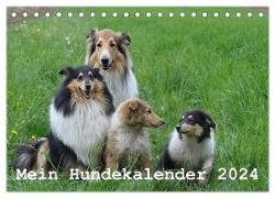 Mein Hundekalender 2024 (Tischkalender 2024 DIN A5 quer), CALVENDO Monatskalender