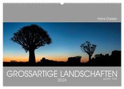 GROSSARTIGE LANDSCHAFTEN unserer Erde 2024 (Wandkalender 2024 DIN A2 quer), CALVENDO Monatskalender