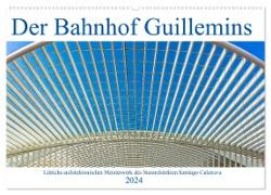 Der Bahnhof Guillemins (Wandkalender 2024 DIN A2 quer), CALVENDO Monatskalender