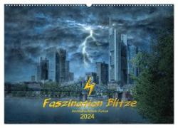 Faszination Blitze beeindruckende Fotos (Wandkalender 2024 DIN A2 quer), CALVENDO Monatskalender