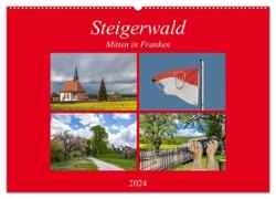 Steigerwald - Mitten in Franken (Wandkalender 2024 DIN A2 quer), CALVENDO Monatskalender