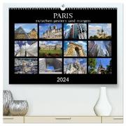 Paris - zwischen gestern und morgen (hochwertiger Premium Wandkalender 2024 DIN A2 quer), Kunstdruck in Hochglanz