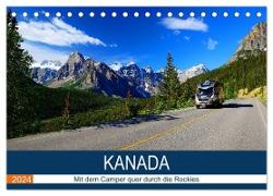 KANADA Mit dem Camper quer durch die Rockies (Tischkalender 2024 DIN A5 quer), CALVENDO Monatskalender