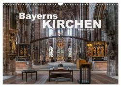 Bayerns Kirchen (Wandkalender 2024 DIN A3 quer), CALVENDO Monatskalender