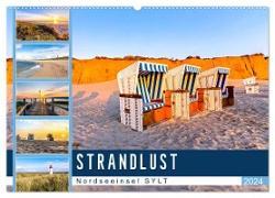 STRANDLUST Nordseeinsel Sylt (Wandkalender 2024 DIN A2 quer), CALVENDO Monatskalender