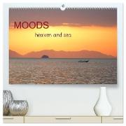 MOODS / heaven and sea (hochwertiger Premium Wandkalender 2024 DIN A2 quer), Kunstdruck in Hochglanz