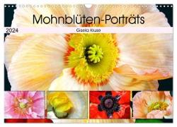 Mohnblüten-Porträts (Wandkalender 2024 DIN A3 quer), CALVENDO Monatskalender