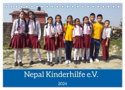 Kalender der Nepal Kinderhilfe e.V. (Tischkalender 2024 DIN A5 quer), CALVENDO Monatskalender