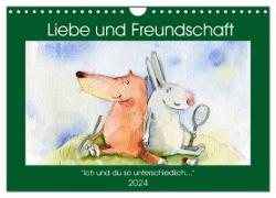 Liebe und Freundschaft (Wandkalender 2024 DIN A4 quer), CALVENDO Monatskalender