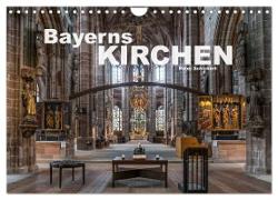 Bayerns Kirchen (Wandkalender 2024 DIN A4 quer), CALVENDO Monatskalender