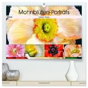 Mohnblüten-Porträts (hochwertiger Premium Wandkalender 2024 DIN A2 quer), Kunstdruck in Hochglanz
