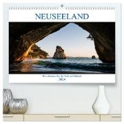 Neuseeland - Die schönsten Orte der Nord- und Südinsel (hochwertiger Premium Wandkalender 2024 DIN A2 quer), Kunstdruck in Hochglanz