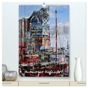 Hamburger HafenArt (hochwertiger Premium Wandkalender 2024 DIN A2 hoch), Kunstdruck in Hochglanz