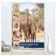 Serengeti Pur - Tansania (hochwertiger Premium Wandkalender 2024 DIN A2 hoch), Kunstdruck in Hochglanz
