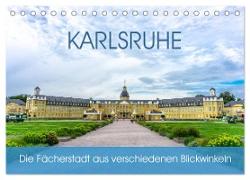 Karlsruhe Die Fächerstadt aus verschiedenen Blickwinkeln (Tischkalender 2024 DIN A5 quer), CALVENDO Monatskalender