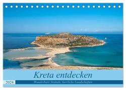 Kreta entdecken (Tischkalender 2024 DIN A5 quer), CALVENDO Monatskalender