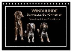 Windhunde - Schnelle Schönheiten (Tischkalender 2024 DIN A5 quer), CALVENDO Monatskalender