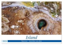 Island Topviews - Ansichten von oben (Wandkalender 2024 DIN A2 quer), CALVENDO Monatskalender