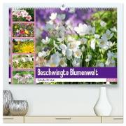 Beschwingte Blumenwelt (hochwertiger Premium Wandkalender 2024 DIN A2 quer), Kunstdruck in Hochglanz