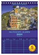 Malerisches Ligurien (Tischkalender 2024 DIN A5 hoch), CALVENDO Monatskalender