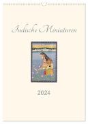 Indische Miniaturen (Wandkalender 2024 DIN A3 hoch), CALVENDO Monatskalender