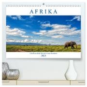 Afrika, eine Reise durch den schwarzen Kontinent (hochwertiger Premium Wandkalender 2024 DIN A2 quer), Kunstdruck in Hochglanz