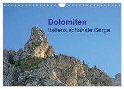 Dolomiten Italiens schönste Berge (Wandkalender 2024 DIN A4 quer), CALVENDO Monatskalender