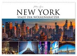 New York - Stadt der Wolkenkratzer (Wandkalender 2024 DIN A2 quer), CALVENDO Monatskalender