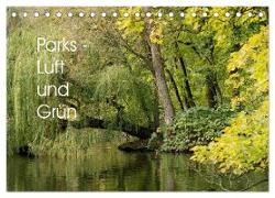 Parks - Luft und Grün (Tischkalender 2024 DIN A5 quer), CALVENDO Monatskalender