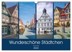 Wunderschöne Städtchen (Wandkalender 2024 DIN A3 quer), CALVENDO Monatskalender