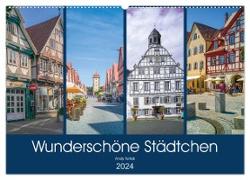 Wunderschöne Städtchen (Wandkalender 2024 DIN A2 quer), CALVENDO Monatskalender