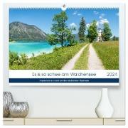 Es is so schee am Walchensee 2024 (hochwertiger Premium Wandkalender 2024 DIN A2 quer), Kunstdruck in Hochglanz