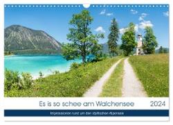 Es is so schee am Walchensee 2024 (Wandkalender 2024 DIN A3 quer), CALVENDO Monatskalender