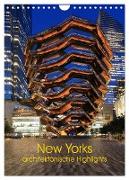 New Yorks architektonische Highlights (Wandkalender 2024 DIN A4 hoch), CALVENDO Monatskalender