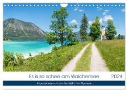 Es is so schee am Walchensee 2024 (Wandkalender 2024 DIN A4 quer), CALVENDO Monatskalender