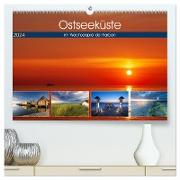 Ostseeküste - im Wechselspiel der Farben (hochwertiger Premium Wandkalender 2024 DIN A2 quer), Kunstdruck in Hochglanz