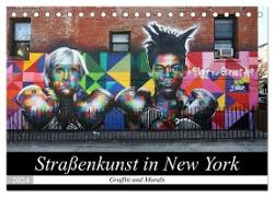 Straßenkunst in New York - Graffiti und Murals (Tischkalender 2024 DIN A5 quer), CALVENDO Monatskalender