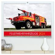 Feuerwehrfahrzeuge (hochwertiger Premium Wandkalender 2024 DIN A2 quer), Kunstdruck in Hochglanz