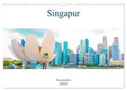 Singapur - Panoramablick (Wandkalender 2024 DIN A3 quer), CALVENDO Monatskalender