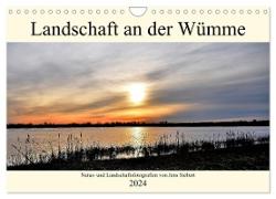 Landschaft an der Wümme (Wandkalender 2024 DIN A4 quer), CALVENDO Monatskalender