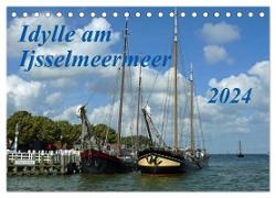 Idylle am Ijsselmeer (Tischkalender 2024 DIN A5 quer), CALVENDO Monatskalender