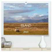 ISLAND Atemberaubende Natur aus Feuer und Eis (hochwertiger Premium Wandkalender 2024 DIN A2 quer), Kunstdruck in Hochglanz