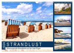 STRANDLUST Insel Rügen (Wandkalender 2024 DIN A3 quer), CALVENDO Monatskalender