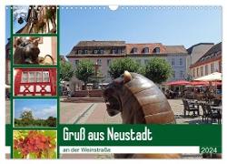 Gruß aus Neustadt an der Weinstraße (Wandkalender 2024 DIN A3 quer), CALVENDO Monatskalender