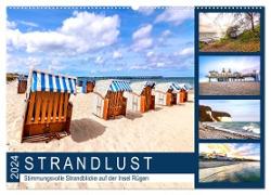 STRANDLUST Insel Rügen (Wandkalender 2024 DIN A2 quer), CALVENDO Monatskalender