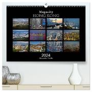 Megacity Hong Kong (hochwertiger Premium Wandkalender 2024 DIN A2 quer), Kunstdruck in Hochglanz